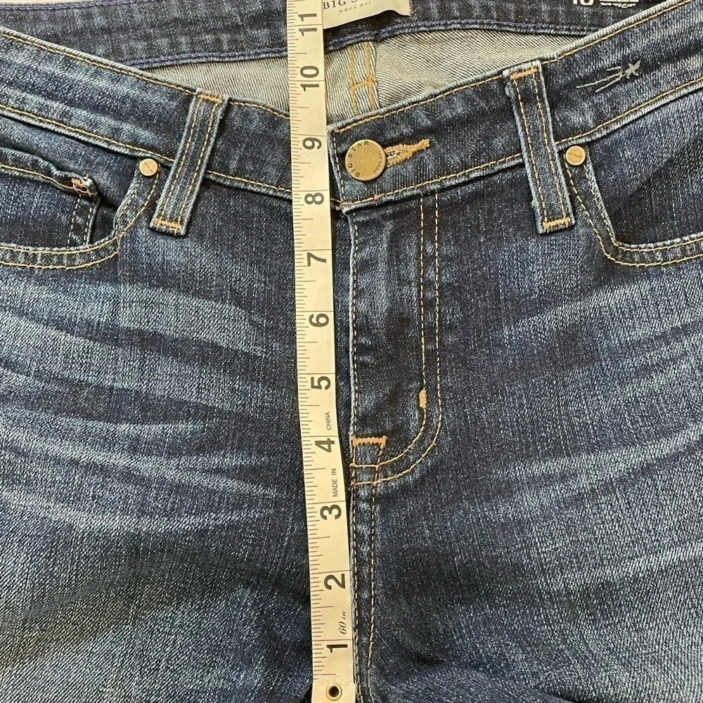Big Star Nova XVI 18 Remy Boot Cut Mid-Dark Wash Blue Jeans Size 28R